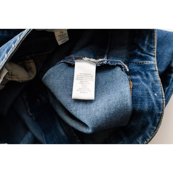 Northern Isles size 10 Women's Jeans Floral embroidered straight leg - Picture 4 of 11